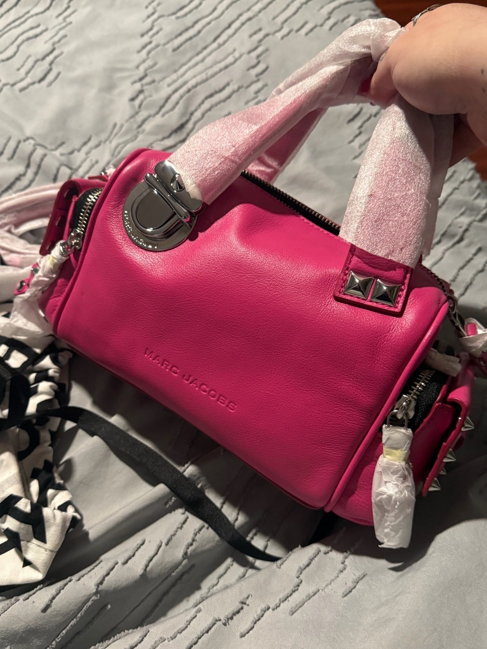 Marc Jacobs The Studded Pushlock Mini Satchel - Picture 3 of 5